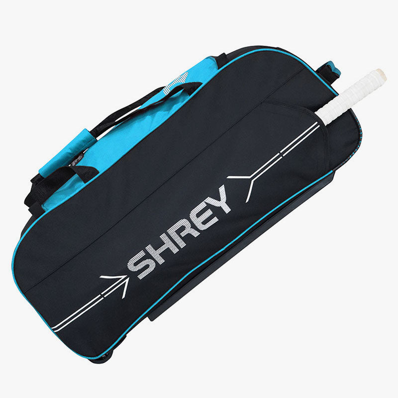 Shrey Ranger Cricket Wheelie Bag - BLACK / BLUE