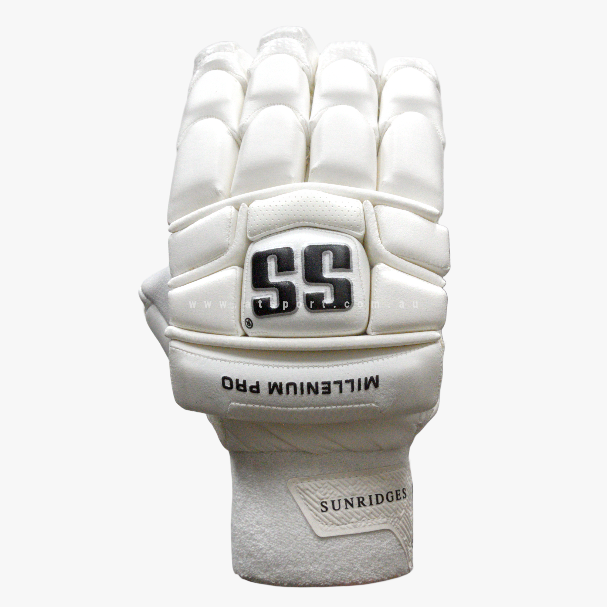 SS Millennium PRO WHITE Cricket Batting Gloves - ADULT