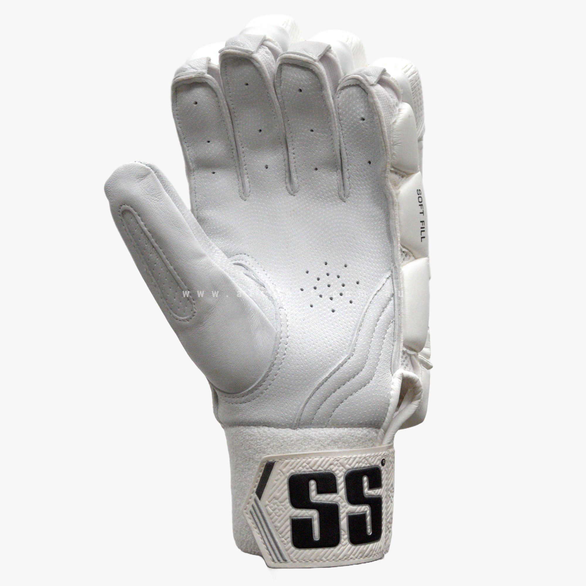 SS Millennium PRO WHITE Cricket Batting Gloves - ADULT