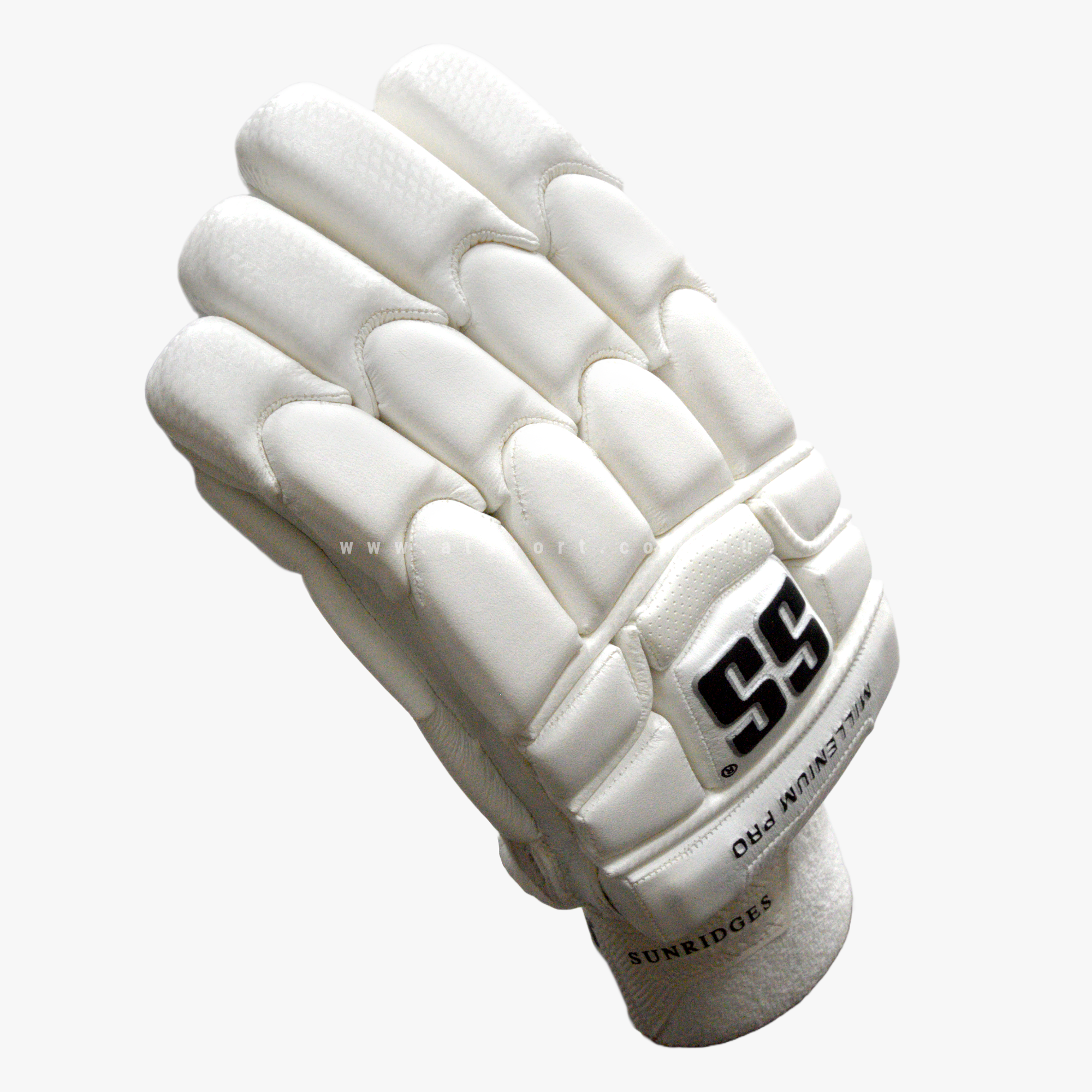 SS Millennium PRO WHITE Cricket Batting Gloves - ADULT