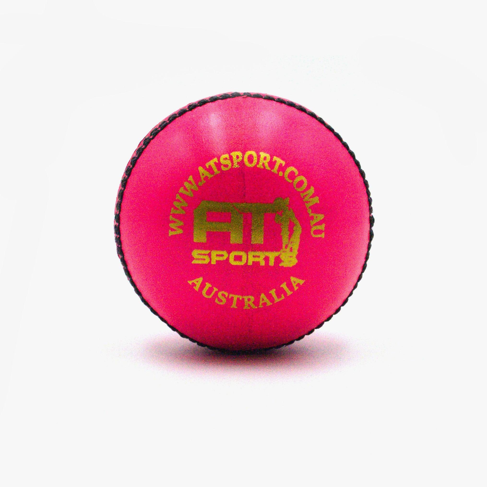 AT D/N 4pce PINK 156g Cricket Ball - AT Sports