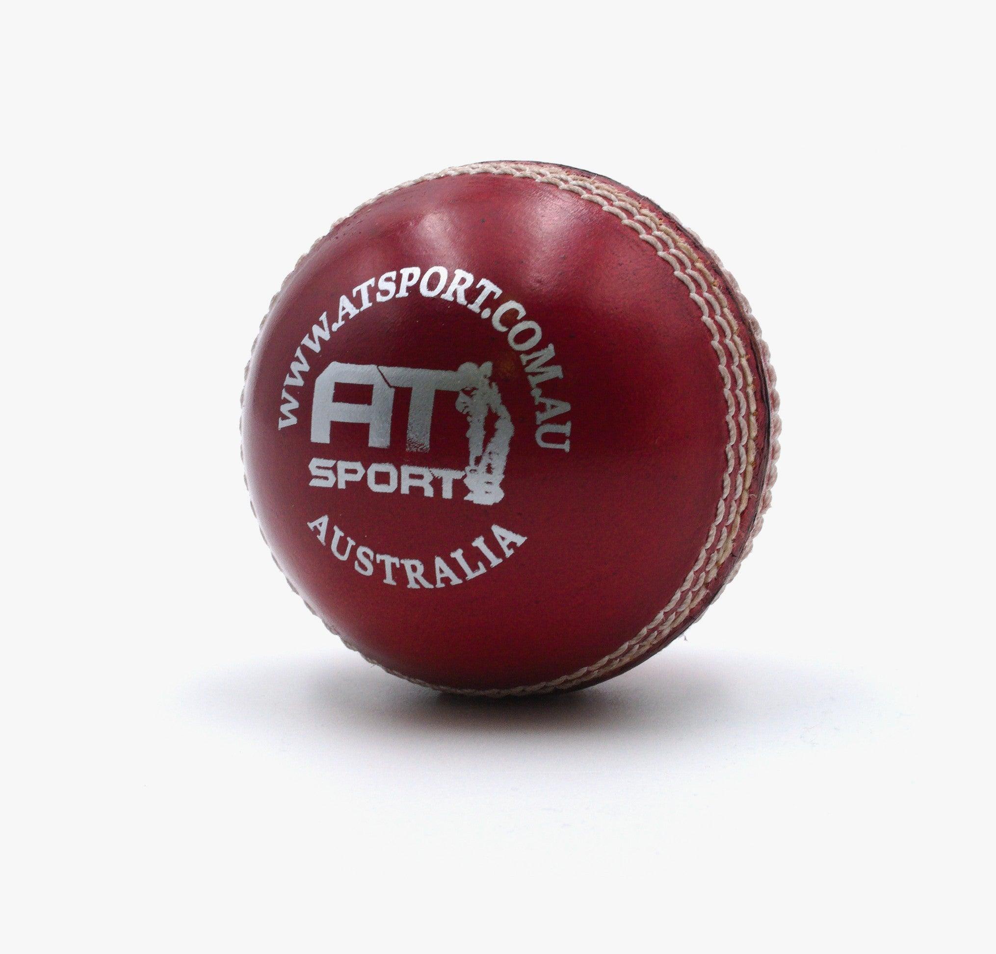 AT TEST RED 2pce 156g Cricket Ball - AT Sports