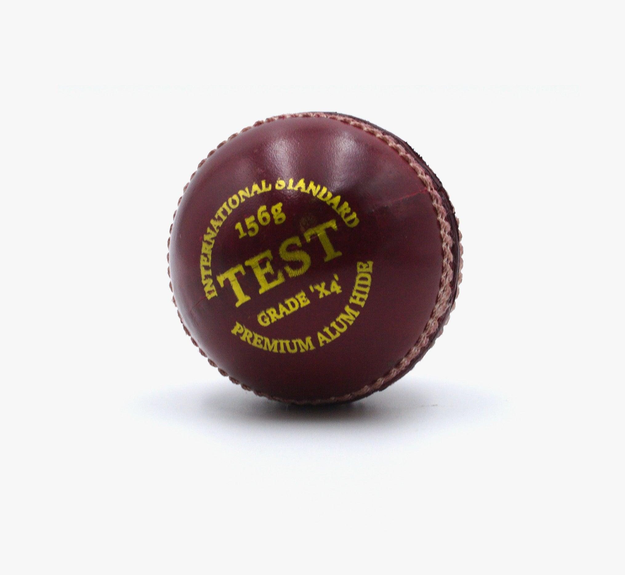 AT TEST RED 4pce 156g Cricket Ball - AT Sports