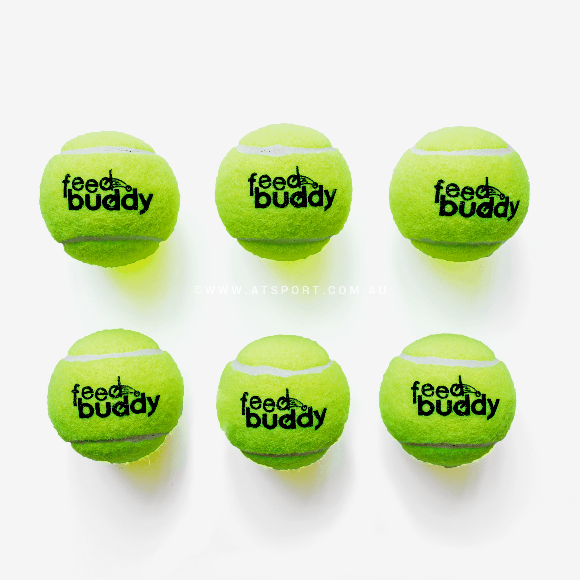 Feed Buddy Tennis Balls - 6 pack - AT Sports