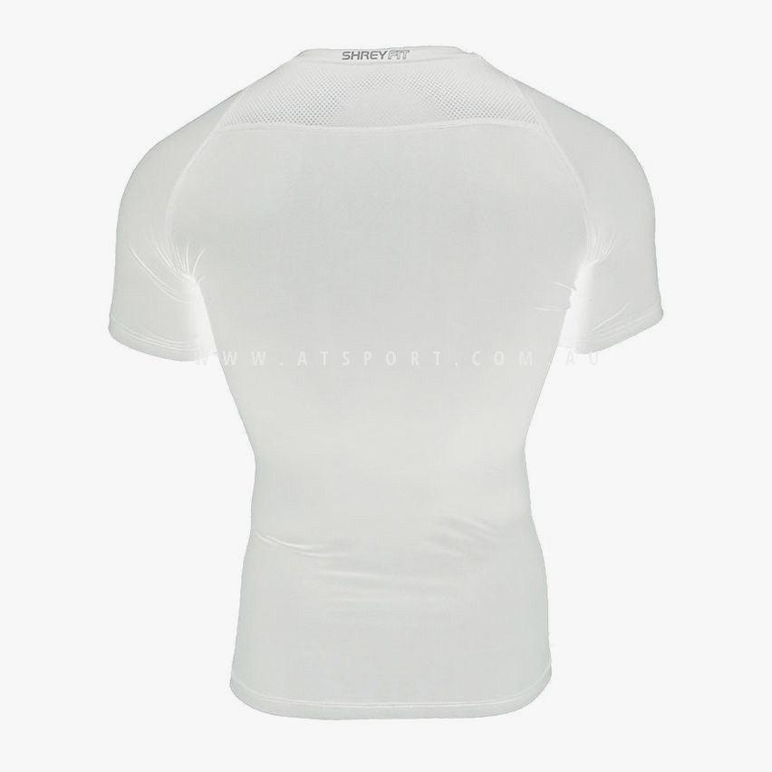 SHREY Intense Baselayer Short Sleeve Top White - AT Sports
