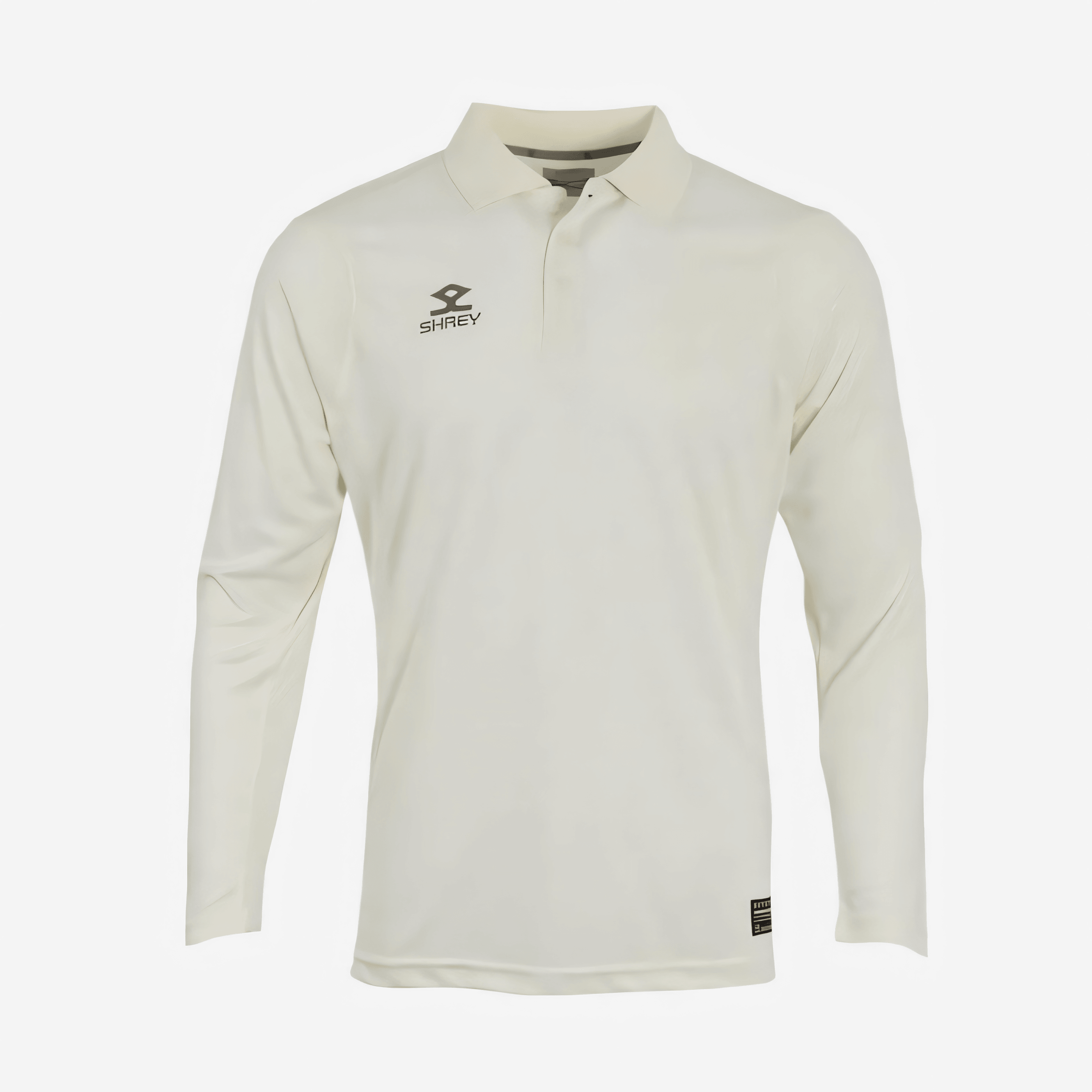 Shrey Match Cricket Shirt White Long Sleeve - AT Sports