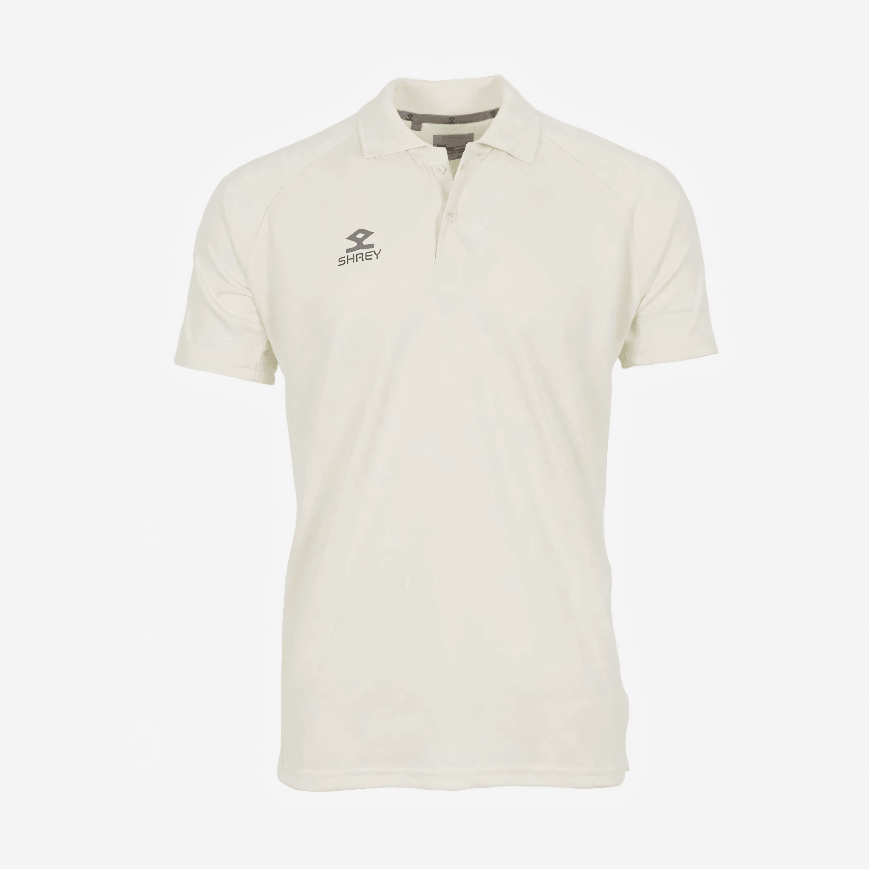 Shrey Match Cricket Shirt White Short Sleeve - AT Sports