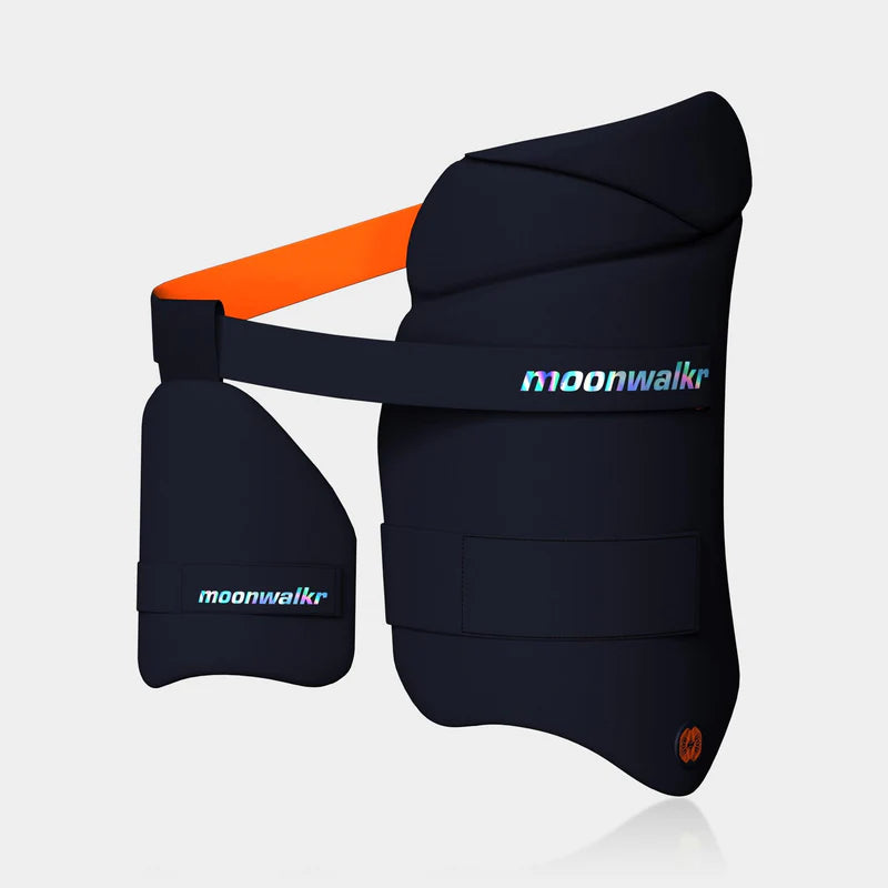 Moonwalkr 2.0 Cricket Batting Combo Thigh Guard NAVY - ADULT