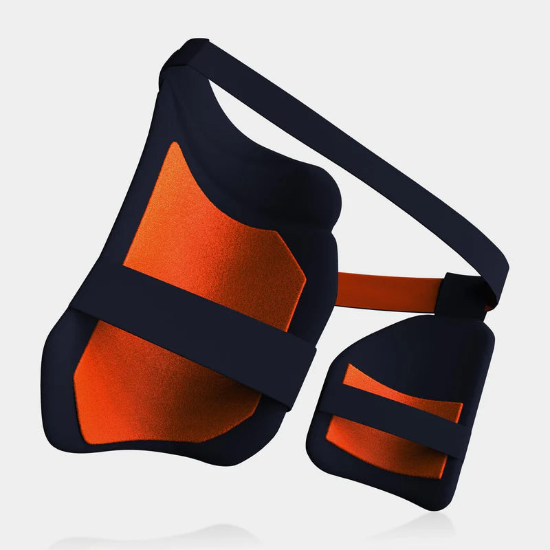 Moonwalkr 2.0 Cricket Batting Combo Thigh Guard NAVY - ADULT