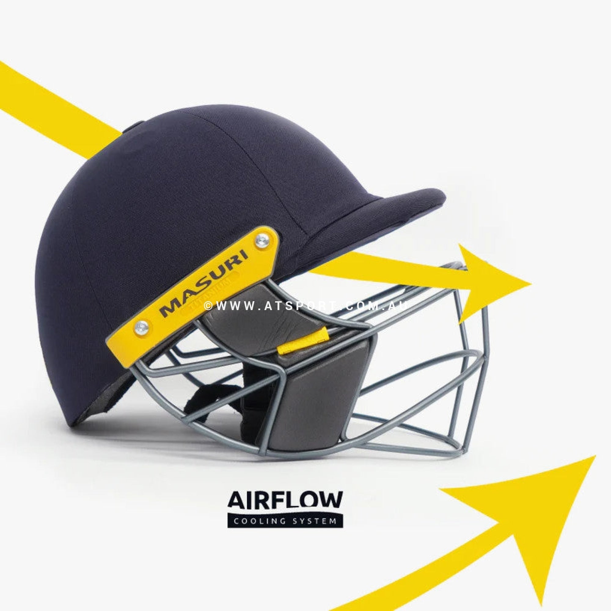 Masuri E LINE Cricket Helmet - CUSTOM LOGO - AT Sports