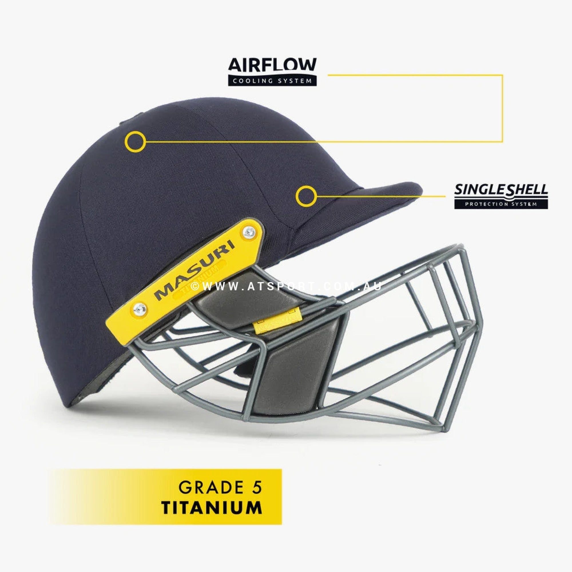 Masuri T LINE Cricket Helmet - CUSTOM LOGO - AT Sports
